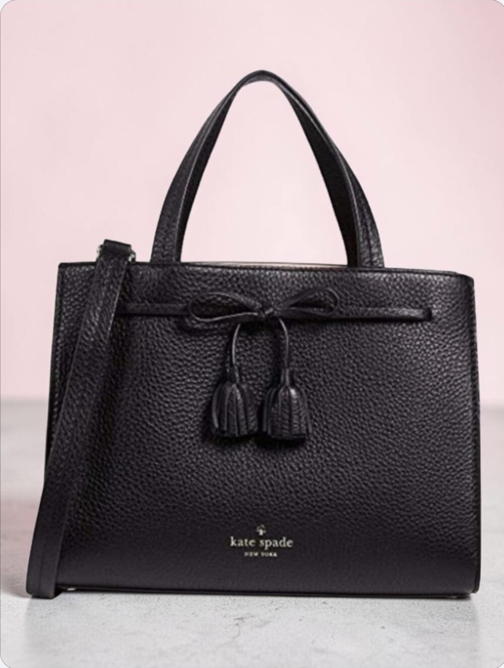 kate spade Pebbled Leather Crossbody Satchel w/ Tassels (Retail $279) - Picture 13 of 14